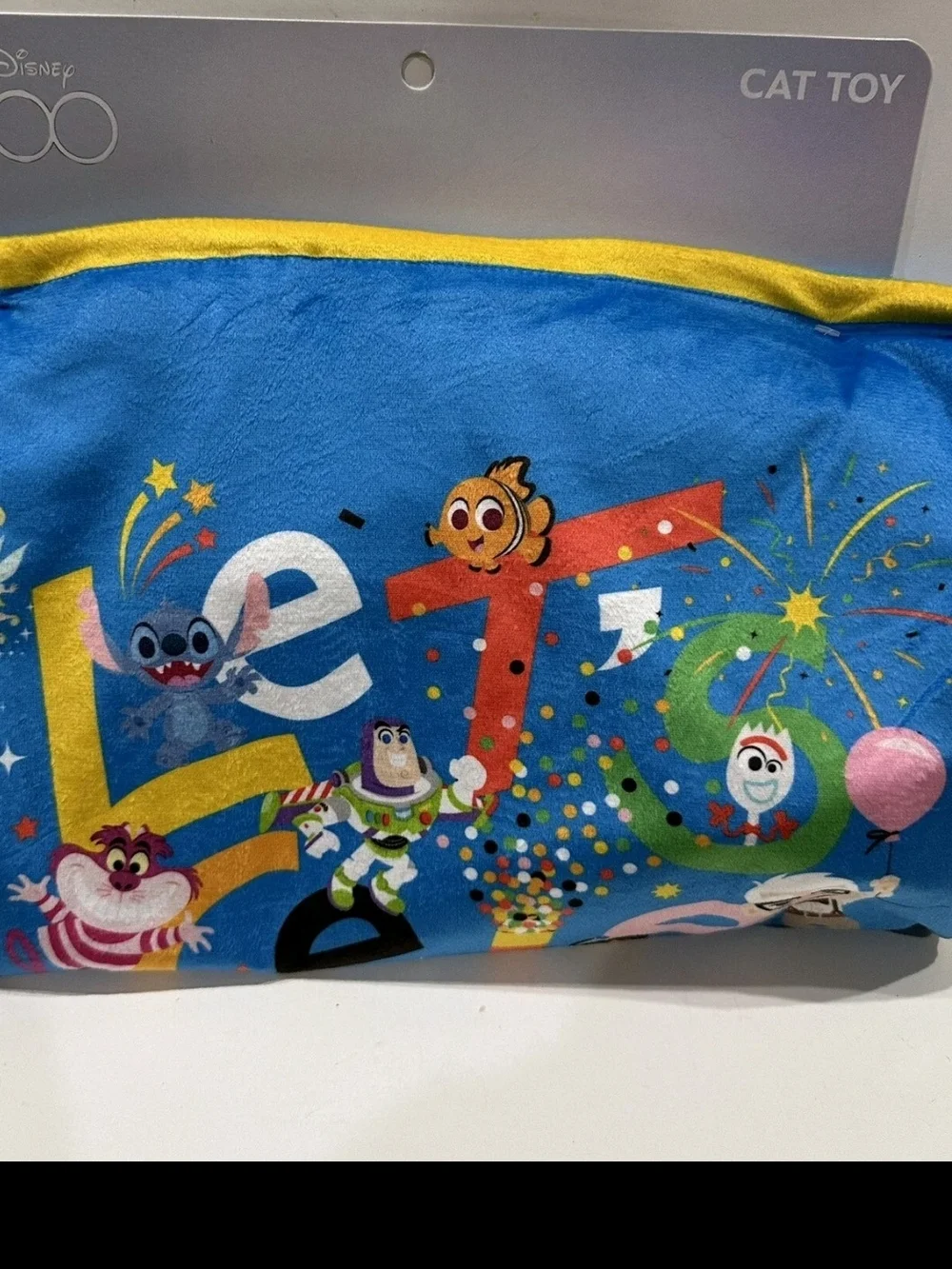 Disney100 Play and Nap Crinkle Sack Cat / Kitten Toy Celebrate w/ all your favs